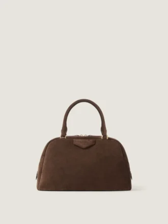 Antigona East-West Bowling Bag in Suede