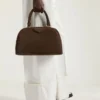 Antigona East-West Bowling Bag in Suede