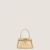 Antigona Vanity Bag in Mirror Effect Leather with Chain