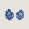 Bold Crystals Clip Earrings in Metal and Crystals Bold Crystals Clip Earrings in Metal and Crystals