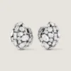 Bold Crystals Clip Earrings in Metal and Crystals Bold Crystals Clip Earrings in Metal and Crystals
