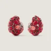 Bold Crystals Clip Earrings in Metal and Crystals Bold Crystals Clip Earrings in Metal and Crystals