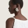 Bold Crystals Clip Earrings in Metal and Crystals Bold Crystals Clip Earrings in Metal and Crystals