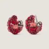 Bold Crystals Clip Earrings in Metal and Crystals Bold Crystals Clip Earrings in Metal and Crystals