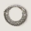 Bold Crystals Torque Necklace in Metal and Crystals Bold Crystals Torque Necklace in Metal and Crystals