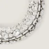 Bold Crystals Torque Necklace in Metal and Crystals Bold Crystals Torque Necklace in Metal and Crystals