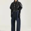 Bomber with Zipped Shawl Collar in Nappa Leather Bomber with Zipped Shawl Collar in Nappa Leather