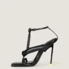 Boudoir Bicolor Heeled Thongs in Nappa Leather Boudoir Bicolor Heeled Thongs in Nappa Leather