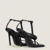 Boudoir Bicolor Heeled Thongs in Nappa Leather Boudoir Bicolor Heeled Thongs in Nappa Leather