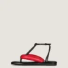 Boudoir Bicolor Thongs in Nappa Leather Boudoir Bicolor Thongs in Nappa Leather
