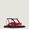Boudoir Bicolor Thongs in Nappa Leather Boudoir Bicolor Thongs in Nappa Leather