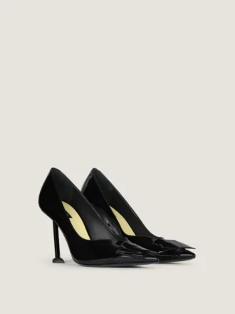 Boudoir Fold Pumps in Patent Leather