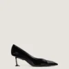 Boudoir Fold Pumps in Patent Leather Boudoir Fold Pumps in Patent Leather