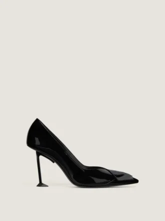 Boudoir Fold Pumps in Patent Leather