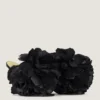 Boudoir Heeled Mules in Leather with Rose Petals Boudoir Heeled Mules in Leather with Rose Petals