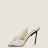 Boudoir Heeled Mules in Nappa Leather with Bow Boudoir Heeled Mules in Nappa Leather with Bow