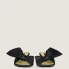 Boudoir Heeled Mules in Nappa Leather with Bow Boudoir Heeled Mules in Nappa Leather with Bow