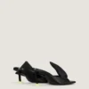 Boudoir Heeled Mules in Nappa Leather with Bow Boudoir Heeled Mules in Nappa Leather with Bow