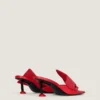 Boudoir Heeled Mules in Nappa Leather with Bow Boudoir Heeled Mules in Nappa Leather with Bow