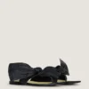 Boudoir Thongs in Nappa Leather with Bow