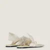 Boudoir Thongs in Nappa Leather with Bow