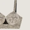Bra Top in Satin with Embroidered Pearls Bra Top in Satin with Embroidered Pearls