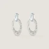 Broken Chandelier Clip Earrings in Metal and Crystals Broken Chandelier Clip Earrings in Metal and Crystals