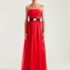 Bustier Evening Dress in Organza Bustier Evening Dress in Organza