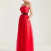 Bustier Evening Dress in Organza Bustier Evening Dress in Organza