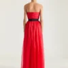 Bustier Evening Dress in Organza Bustier Evening Dress in Organza