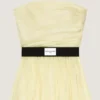 Bustier Evening Dress in Organza Bustier Evening Dress in Organza