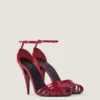 Cage Heeled Sandals in Patent Leather Cage Heeled Sandals in Patent Leather