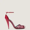 Cage Heeled Sandals in Patent Leather Cage Heeled Sandals in Patent Leather