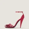Cage Heeled Sandals in Patent Leather Cage Heeled Sandals in Patent Leather