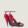 Cage Heeled Sandals in Patent Leather Cage Heeled Sandals in Patent Leather