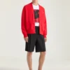 Cardigan in Cotton with Givenchy Paris Gros Grain Cardigan in Cotton with Givenchy Paris Gros Grain