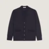 Cardigan in Wool with Gros Grain Details Cardigan in Wool with Gros Grain Details