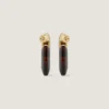 Chain Earrings in Metal and Resin Chain Earrings in Metal and Resin