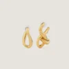 Chain Link Asymmetric Earrings in Metal Chain Link Asymmetric Earrings in Metal