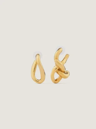 Chain Link Asymmetric Earrings in Metal Chain Link Asymmetric Earrings in Metal