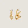 Chain Link Asymmetric Earrings in Metal Chain Link Asymmetric Earrings in Metal