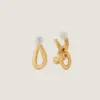 Chain Link Asymmetric Earrings in Metal Chain Link Asymmetric Earrings in Metal