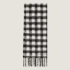 Checked Scarf in Alpaca Wool Checked Scarf in Alpaca Wool