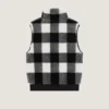 Checked Sleeveless Fleece Jacket Checked Sleeveless Fleece Jacket