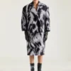 Coat in Wool Jacquard with Animal Print Coat in Wool Jacquard with Animal Print