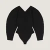 Cocoon Bodysuit in Engineered Knit Cocoon Bodysuit in Engineered Knit