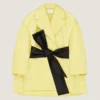 Cocoon Coat in Satin with Cape Cocoon Coat in Satin with Cape