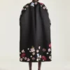 Cocoon Coat in Satin with Embroideries Cocoon Coat in Satin with Embroideries