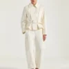 Cocoon Cropped Cargo Pants in Cotton and Wool Cocoon Cropped Cargo Pants in Cotton and Wool