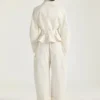 Cocoon Cropped Cargo Pants in Cotton and Wool Cocoon Cropped Cargo Pants in Cotton and Wool